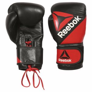 Reebok Leather Training 16oz Handschuhe Damen - Mehrfarbig/Rot/Schwarz - DE 352-XUH